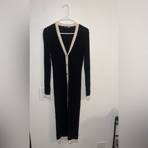 Alice + Olivia Black Long Sleeve Dress